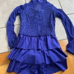 Weissman Royal Blue Sequin Dance Costume